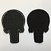 SpaceAuto 3D Embroidered Head Shape American Flag Skull Military Army Tactical Morale Badge Patch 2.56
