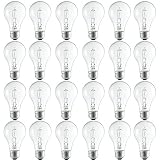Philips Clear Dimmable A19 Halogen Light Bulb: 2990-Kelvin, 72-Watt (100-Watt Equivalent), E26 Medium Screw Base, Bright White, 24-Pack
