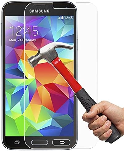Samsung Galaxy S5 Screen Protector, Drvan S5 Glass Screen Protector, HD Clear Tempered Glass, 99.99% Touch-screen Accurate, 9H Hardness, Round Edge, Bubble Free [Lifetime No-Hassle Warranty]