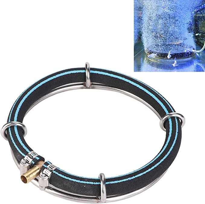 Photo 1 of Pssopp Aquarium Round Air Bubble Diffuser, Fish Pond Oxygenation Bubbler Aquarium Aerator Bubble Stone Aquarium Air Stone Disc Fish Bubble Generator(Dia 15cm)