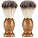 Razor Brush, Men Shaving Bear Brush Best Badger Hair Shave Wood Handle Razor Barber Too