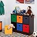 RiverRidge 6 Bin Storage Cabinet for Kids, Espresso