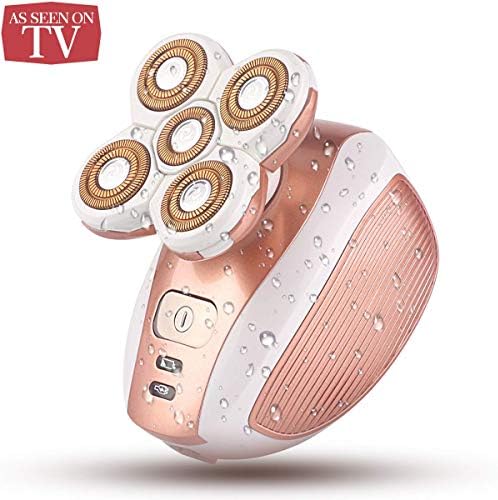 Painless Flawless Electric Razor, Women's Legs Hair Removal Painless Electric Shaver Trimmer Waterproof Wet/Dry Cordless Razor for Body Armpit, Face, Lips, Bikini—As Seen On TV