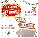 Circus Carnival Birthday Party Directional Signs, Large Size 15