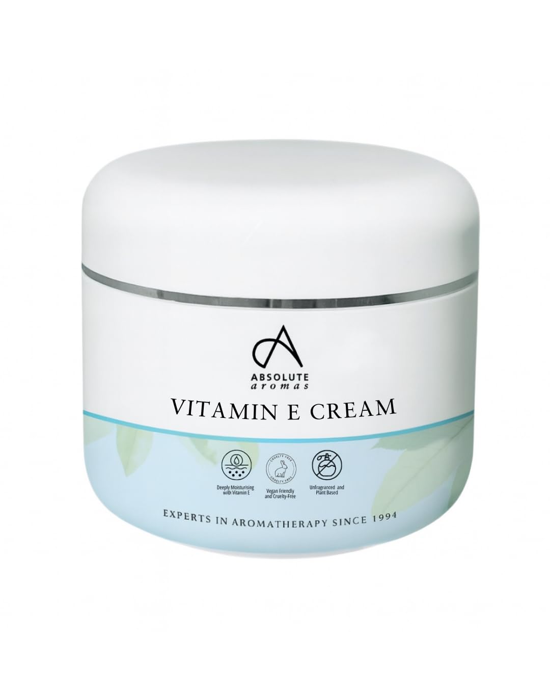 Absolute Aromas Vitamin E Cream - Unscented Base Cream, Free from Parabens and Sulphates – Moisturising Cream for Face, Body and Scars (500g)