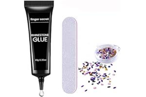 BEVINAS Rhinestone Glue Gel Kit- Superior Nail Art Glue Ensuring Strong and Long-Lasting Bond for Nail Rhinestone Glue Kit Nail Art Decorations, Charms, 3D Bling, Gems UV/LED Easy Application