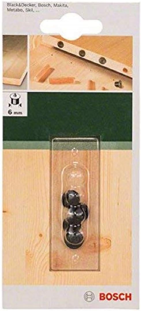 Bosch 2609255315 Dowel Positioner with Diameter 6mm, Schwarz, 6 mm