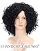 Chantiche Black Wig Synthetic, Short Curly Wig for Women Heat Resistant Synthetic Wigs 1B (GL-0504)