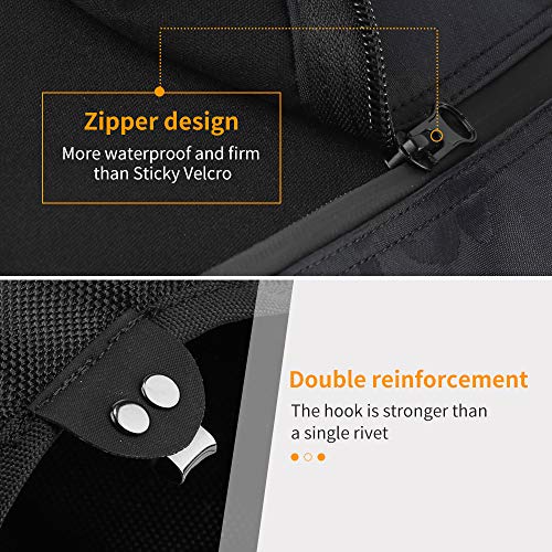IPSXP Leg Gaiters Waterproof Snow Tear-Resistant Gaiters Zipper Design Gaiters Oxford Nylon Fabric Breathable Leg Cover, Suitable for People Outdoor Travel Hunting Camping Skiing Climbing (Medium) - Thumbnail 2