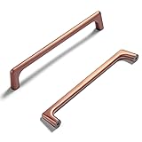 Goo-Ki Brushed Copper Cabinet Pulls with 6.3''Hole