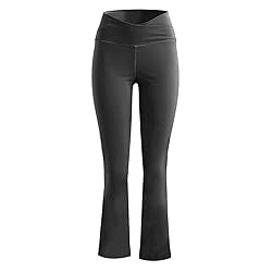 Bootcut Yoga Pants for Women High Waist Print Dress