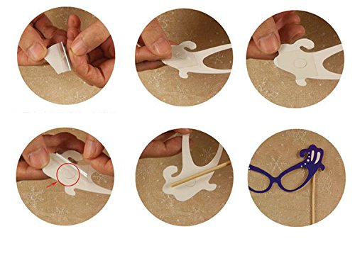 20pcs DIY Happy Birthday Photo Booth Props Kit Party Favor, Birthday Reunions Parties Decorations Photobooth Dress-up Accessories