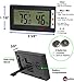Easy to Read: Indoor Digital Thermometer and Humidity Monitor, 2 Free Batteries, Large Digital Display. Simple Temperature & Relative Humidity Meter