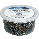 ForPro Bobby Pins, Bronze, 300 Count