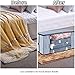Large Clothes Storage Bags Organizer [2-Pack] Zippered Clothing Storage Bags Containers, Collapsible Closet Storage Bin for Clothes, Comforters, Blanket