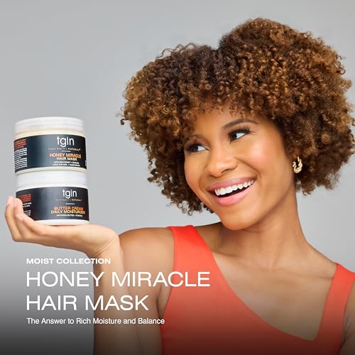 Thank God It's Natural Honey Miracle Hair Mask, With Raw Honey & Olive Oil, For All Hair Types, Repairs Damage, Reduces Breakage & Restores Moisture 240 g (Pack of 1)