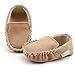DDLBiz Baby Boys Girls Double Velour Soft Sole Shoe Soft Shoes Flats Shoes (0~6Month/4.3inch, Khaki)