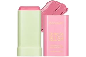 SWETIYOU Blush Stick for Cheeks and Lips, On-the-Go Blush, Hydrating Solid Cheek Tint, Multi-use Blush Makeup Stick for Beautiful and Natural Shades, Tinted Moisture Stick Ued on Eyes Lips and Cheeks