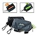 Mighty Paw Dog Poop Bag Holder - Zippered Pouch with Carabiner Hook - Includes Roll of Pick-up Bags - Pet Poop Holder and Dispenser - Pet Walking Supplies - (Black)