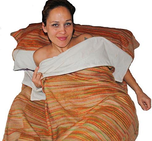 The Original Fair Trade Tibetan Yak Wool Woollen Sleeping Bag (Multicolour (Cotton Lined))