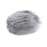 Movo WS1 Furry Microphone Windscreen for Zoom H1n Recorder - Outdoor Microphone Cover for Small Microphones up to 2.5" x 40mm (L x D) (Light Gray)