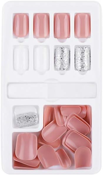 FAPIZI static nails uñas postizas impress nails short press on nail glue coffin nails petite nails real short long stiletto nail tips (H)