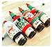 Vivian Christmas Bottle Cover Bag Knitted Wine Sweaters Cover Dress with Hat Set of 4 PCS