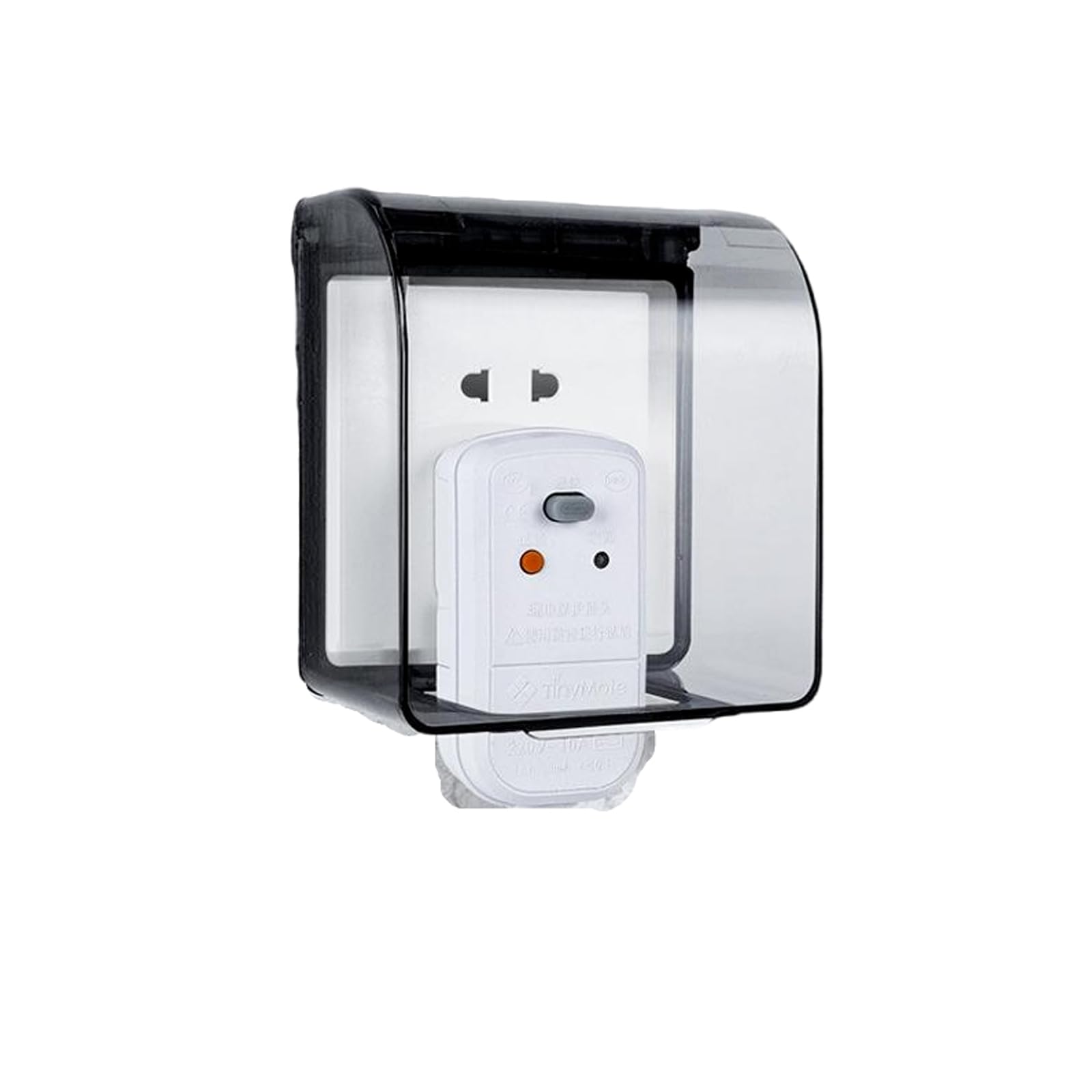 Switch Plug Waterproof Box, Waterproof Socket Box, Socket Box, Suitable for Bathroom Sockets to Prevent Splash into the Socket (Black)