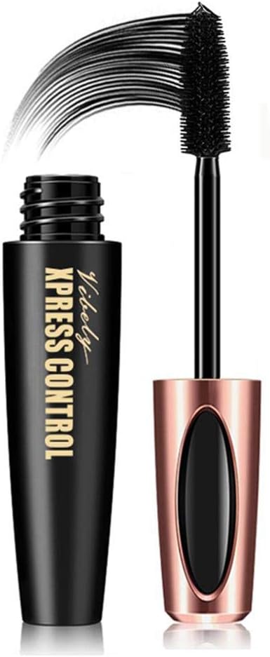 ALIAN Waterproof 4D Silk Fiber Eyelash Mascara Extension Makeup Kit Eye Lashes For Vibely Black