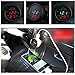 IZTOSS Universal blue Cigarette Lighter Car usb port charger Digital LED Display Voltmeter Thermometer Auto Gauge 3in1 12V-24V Battery Voltage Tester Temperature Monitor Meter