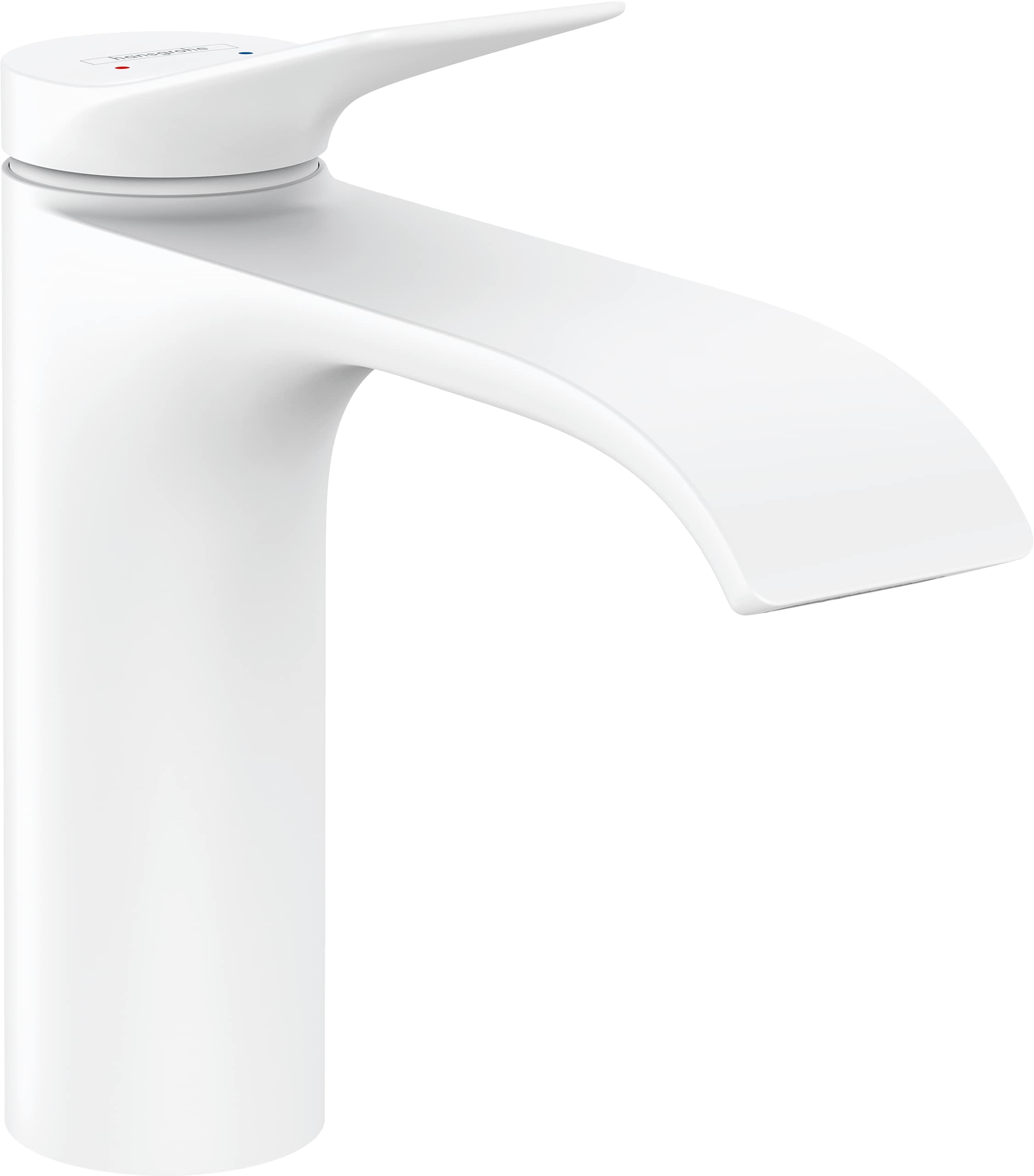 hansgrohe Vivenis Basin Mixer Tap 110 with pop-up waste set, matt white, 75020700