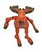 HuggleHounds Knottie Plush Dog Toy - Dog Stuffed Animal Toy, Puppy Toys, Squeaky Dog Toy for Small, Medium & Large Dogs, Durable Plush to Keep Them Busy - Morris Moose, Large