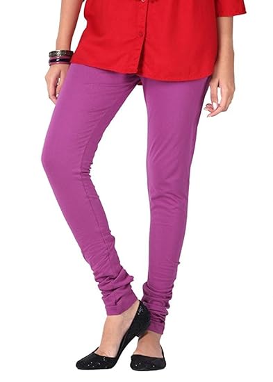 Women's Cotton Chudidar Leggings (Pink)
