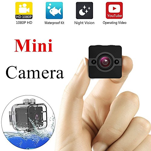 YOUYOUTE SQ12 Spy Mini Camera HD 1080P Waterproof IR Night Vision 155°wide Angle Sport Camcorder Motion Detectiom Video Recorder Hidden DVR Nanny Cam