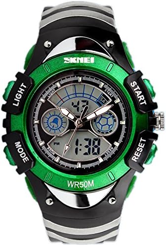 VOGUELADY Kids Watches Analog Digital Quartz Alarm Stopwatch Waterproof Boys Girls Sport Watch Green