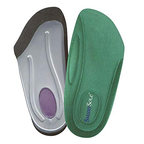 SmartSole Exercise Insoles for Plantar Fasciitis Relief. Heel Cup and Cushion for Heel Pain