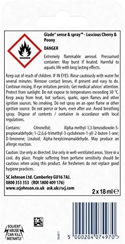Glade Sense & Spray Air Freshener Refill, Motion Activated Automatic Room Spray and Odour Eliminator for Home Cherry & Peony - Image 3