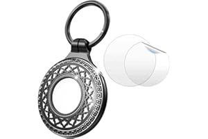 AirCase Holder,AirCase Sleeve,Apple Air Case Tracker,AMetal Jewelry Badge Air Case for Kids Boys Women (1*Black)