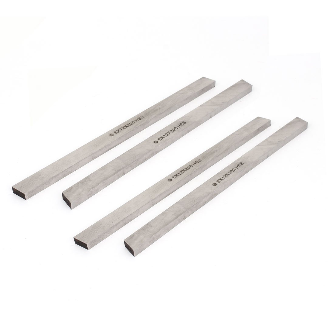 Sourcingmap 4 Pcs Metalworking Cutting Lathe HSS Tool Bit 6mm x 12mm x 200mm