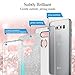 Rosebono for LG V30 Case, LG V30 Plus Case, Cute Fashion Slim Luxury Shinning Sparkle Bling Classy Glitter Sparkle Girl Girly Women Protective Shockproof Case Cover for LG V30 (Silver/Teal)