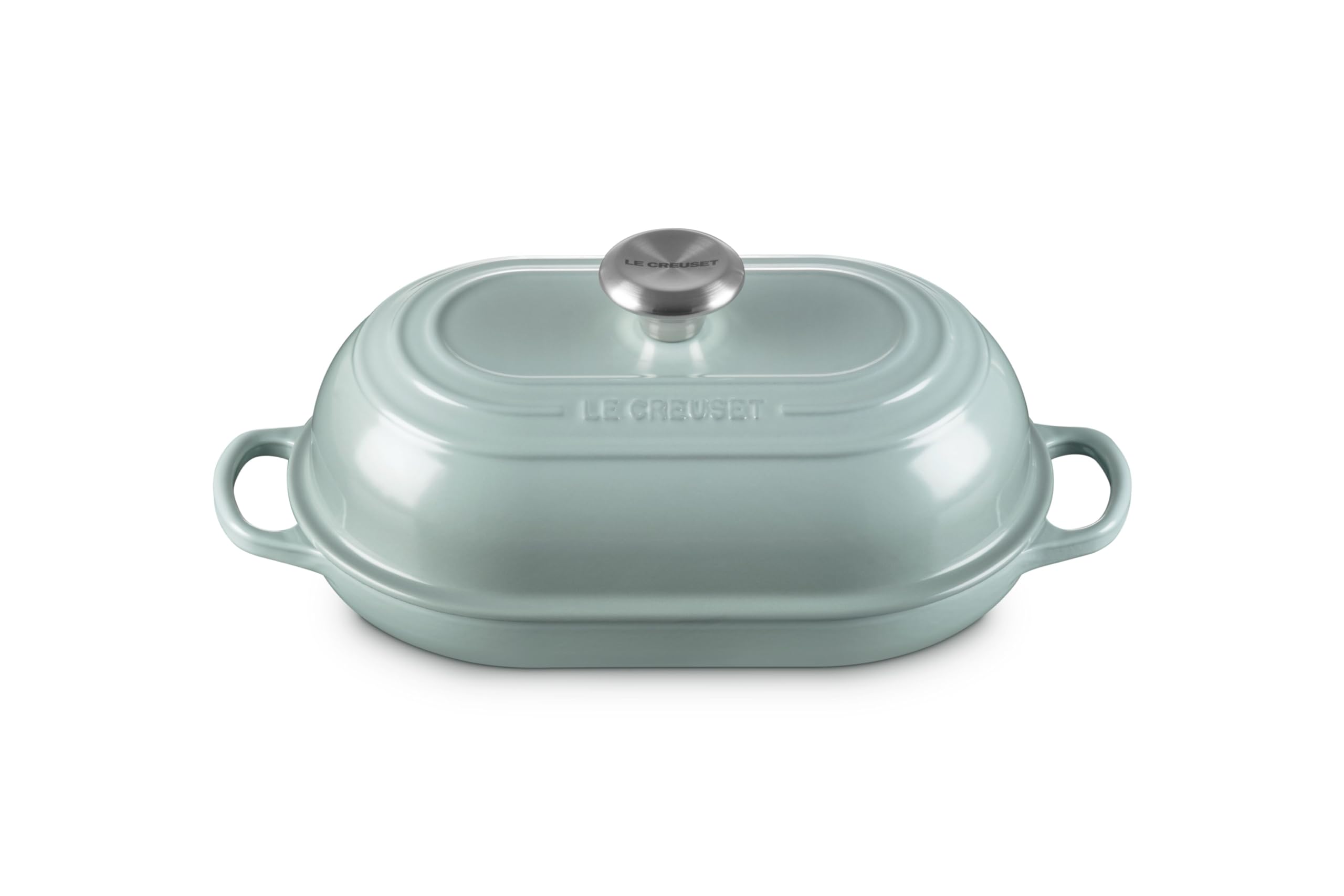 Le Creuset Enameled Cast Iron Signature Oval Bread Oven, 11.5 inch, Sea Salt