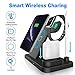 YUYI Wireless Charger,4 in 1 Wireless Charging Stand for iPhone 11/11 Pro Max/X/XS/XR/Xs Max/8/8 Plus and Other Qi Phones, Wireless Charging Station Compatible Apple Watch Series 5 4 3 2 1, Airpods 12
