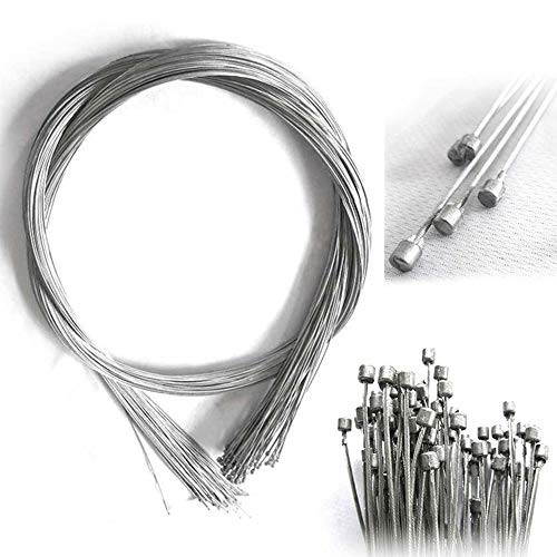 outopen 10pcs Road Bike MTB Gear Bicycle Brake Line Shifter Core Inner Cable Wire 2M