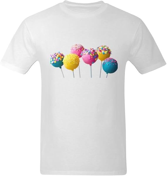 LittleArt Men's Colorful Candy TShirt Emotion Tshirt US
