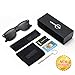 Sunglasses for Men Vintage Polarized Sun Glasses Fashion Shades WP1001 (Bright/Black)