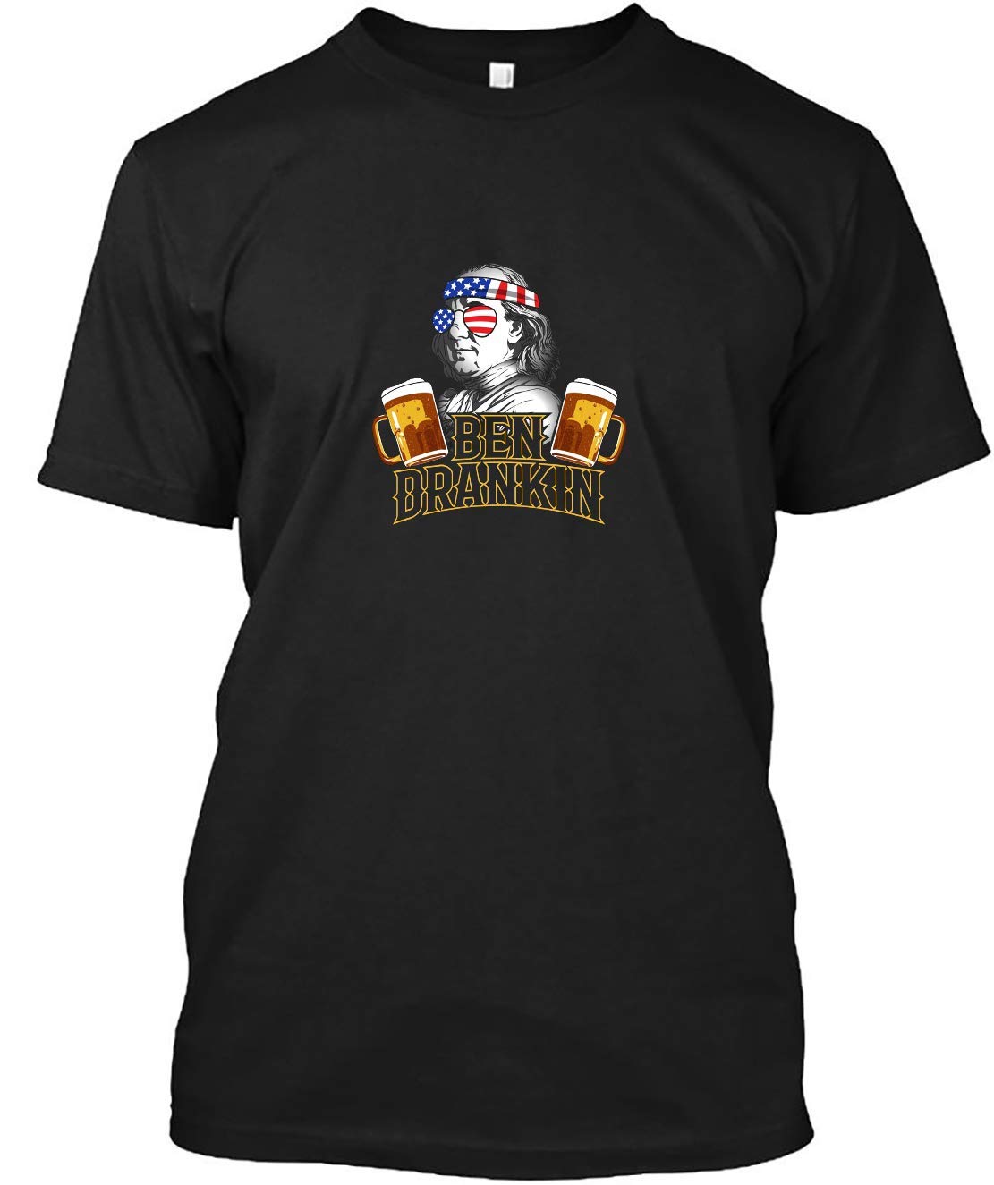 4th Of July Beer Drinking Ben Drankin Franklin T Shirt This Graphic Tee Makes The Best Gif
