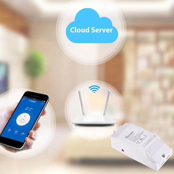 Docooler Dual R2 WiFi Inalmbrico Smart Switch 2 Gang Smart Home El Control Remoto de WiFi Funciona con Google Home 1pc