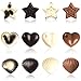 Silicone Chocolate Candy Molds, AIFUDA 4 Packs Non-stick Baking Molds Ice Cube Trays for Making Cake Muffin Cupcake Gumdrop Jelly - Heart, Star & Shell