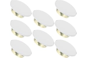 Cabilock 8Pcs Concealed Fire Sprinkler Head Cover Plates White Metal Ceiling Covers Flat Protective Plates