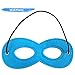 AIMIKE Superhero Masks, Cosplay Party Favors, Superhero Eye Masks for Kids with 100 Round Superhero Stickers, 24Pcs Multicolor Masks